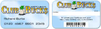 Carta CLUB BUCKS - Clicca qui per saperne di pi -